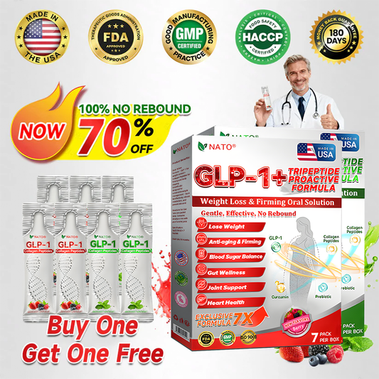 NATO® GLP-1 + Kollagén Peptidek Fogyókúrás és Feszesítő Szájon át szedhető Oldat 💚💚 elhízás, feszesítő bőr, szív- és érrendszeri betegségek, cukorbetegség, alvási apnoe, ízületi problémák és egyebek